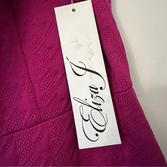 Eliza J Size 2 Fit & Flare address Fuchsia - Picture 10 of 13